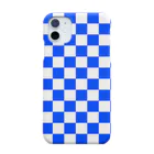 inazuma.co.jpのchecker flag (Blue) スマホケース