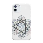 molcwalaのsix pointed star(white) Smartphone Case