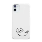 気ままに創作　よろず堂の飼い主よ、何か用か？　モノクロ黒 Smartphone Case