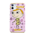 charlolのピンク　花柄手書きCharlie Smartphone Case