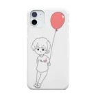 Snowの男の子と風船 Smartphone Case