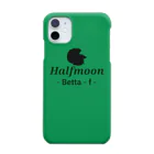 ☆ららくらら☆のHalfmoon Betta⑤Black(Evergreen) スマホケース