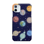 acoustic artの水彩で描いた宇宙　太陽系惑星のiPhoneケース Smartphone Case