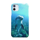 Island escape. のfront dolphin. Smartphone Case