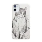 猫好きのみきのお店の猫カフェ猫さんのボールペン画1 Smartphone Case