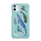 uminomadoのクジラまみれ iPhone11・12用 Smartphone Case