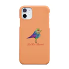 LORRIE Suzuri 特設ショップのGlassy Kingfisher Orange スマホケース