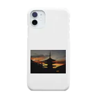 景色の写真を撮って　グッズを作ってますの八坂の夕焼け Smartphone Case