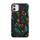 hananoの踊る小花(ブラック) Smartphone Case