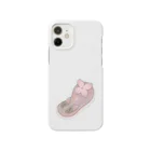 Jackalope Houseのツノアリウサギアジサイモドキウミウシ 桃色ver. Smartphone Case