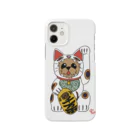 Red & Gold in USAの幸運を呼ぶ　招き猫だワン🐾 Smartphone Case