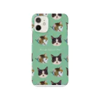 犬猫生活チャリティーショップのエース&おむすび（グリーン）by musubiyori Smartphone Case