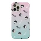 【公式】まるいねこのmeow ～白黒猫～ Smartphone Case