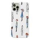 てら ねこグッズのI WISH I WERE A BIRD.青い服 Smartphone Case