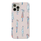 てら ねこグッズのI WISH I WERE A BIRD.ピンク iPhone Smartphone Case