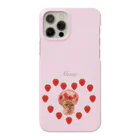 memenyann shopのイチゴ姫🍓猫🐈(ピンク) スマホケース