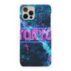 CapybaracoupleのSynthwave 東京夜景 Smartphone Case