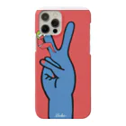 195(いちきゅーご)のピースにしがみつくアフロくん Smartphone Case