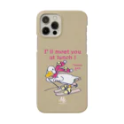 イラスト MONYAAT のあひるのおひるさんのスキーＣ*ブラウン Smartphone Case