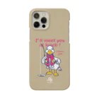 イラスト MONYAAT のCT76あひるのおひるさんのサカナ釣り*ブラウン Smartphone Case