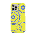 LalaHangeulの노란색(黄色) ~ハングルぐるぐるシリーズ~ Smartphone Case