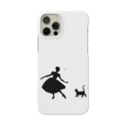 バレエシルエット ballet*pointe_pon*のねこ×バレリーナ Smartphone Case