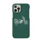 maruc.pupoのオールドおしゃれなバイク 深緑 Smartphone Case