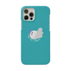 文鳥屋さんの1型糖尿病文鳥デザインロゴマーク Ver.グリーン Smartphone Case