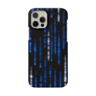 DograveのDigital Rain phone case Blue ver.1.1.0 Smartphone Case