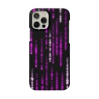 DograveのDigital Rain phone case Purple ver.1.1.0 Smartphone Case