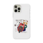 nori2のTシャツやさんのバイクに乗るわんこ（常識の範囲内で攻めてます） Smartphone Case