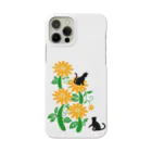 MegSan's free design🌷のフラワーキャットタワーwhite Smartphone Case