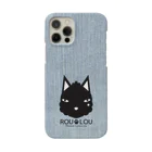 ROU LOU『Rousse Louvette（ルースルーヴェット）』のROU LOU ライトブルーデニムプリント　スマホケース Smartphone Case