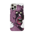 れいしょうのSUZURIのNFT風の狼 ~Wolf Face Is Scary~ Smartphone Case