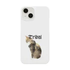 小鳥と映画館のトライバルデザインのマッチョ猫 Smartphone Case