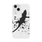 MadRabbit-まどらび-のヤモリのシルエット黒splash Smartphone Case