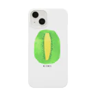 花と女性のイラストレーションのキウイ（kiwifruit）2022 スマホケース