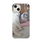 ねこの森でお散歩のお座りポテチちゃん達の談笑 Smartphone Case