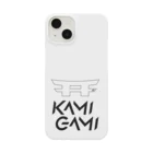 KAMI-GAMI from NTPの『KAMI-GAMI』logo ブラック スマホケース