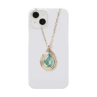 HemavatiJewelryのEmerald Necklace Smartphone Case