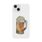 ぴーひゃら食べもの水彩画のビール水彩画 Smartphone Case