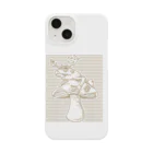 MitsubaPrintsのCottagecore Aesthetic Mushroom Antlers Toad Mycology MorelTシャツ Smartphone Case