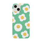 座布団のお花に紛れる目玉焼き iPhone Smartphone Case