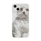 【CPPAS】Custom Pet Portrait Art Studioの マルチーズドッグ - レンガブロック背景 Smartphone Case