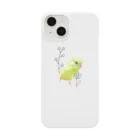 ポムとレモンのインコと花 Smartphone Case