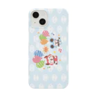 ミニマムユニヴァース@SUZURIのデビねこくんとデビねずちゃん スマホケース 風船 Smartphone Case