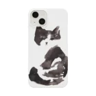 tomorebiの墨猫その1（ハチワレ） Smartphone Case