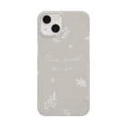 kiki25のleaves(パステルウッドブラウン) Smartphone Case