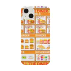 MELL MALLのハンバーガーメニュー総柄 iPhoneケース Smartphone Case