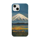 AiNessの日本絵画風の富士山 スマホケース